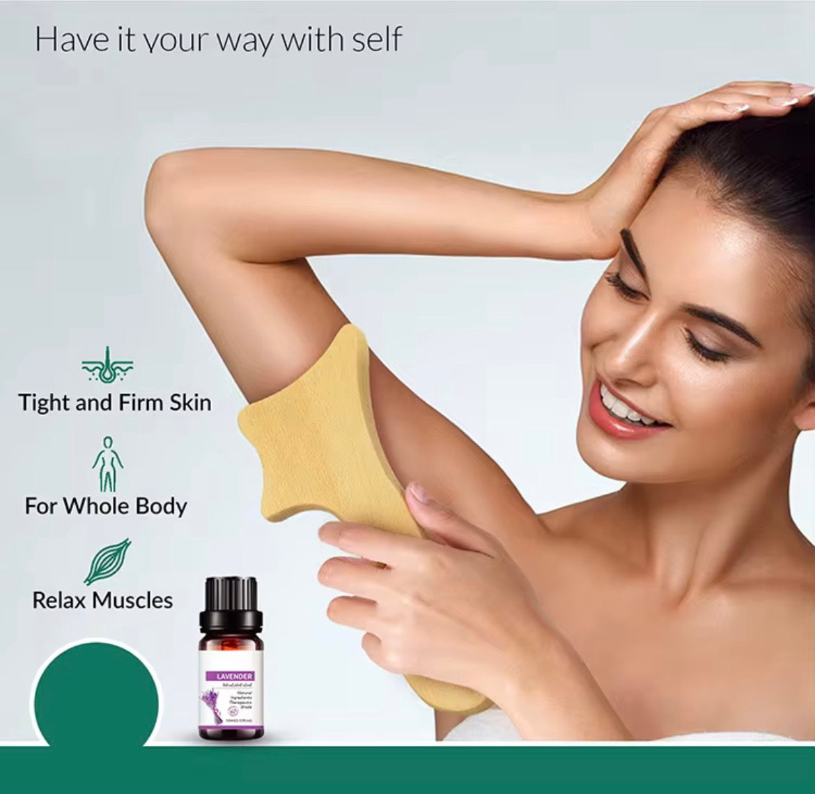 Dry Body Brush and sculpting pre-Sauna Circulation Tool