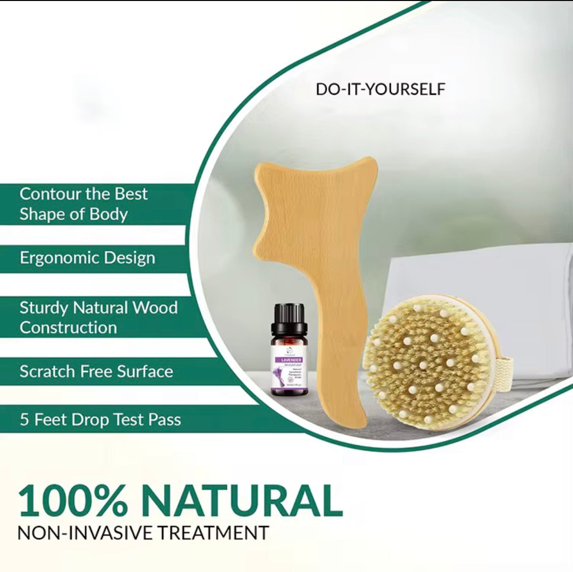 Dry Body Brush and sculpting pre-Sauna Circulation Tool