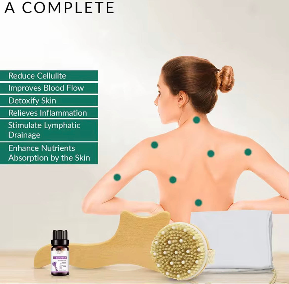Dry Body Brush and sculpting pre-Sauna Circulation Tool