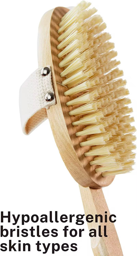 Dry Body Brush – Circulation & Pre-Sauna Prep Tool