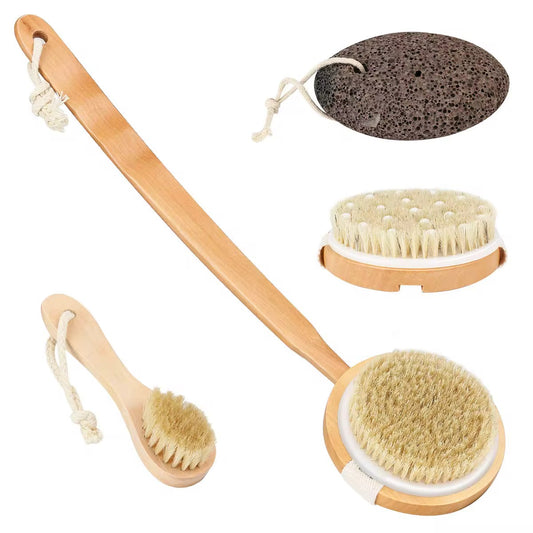 Dry Body Brush – Circulation & Pre-Sauna Prep Tool